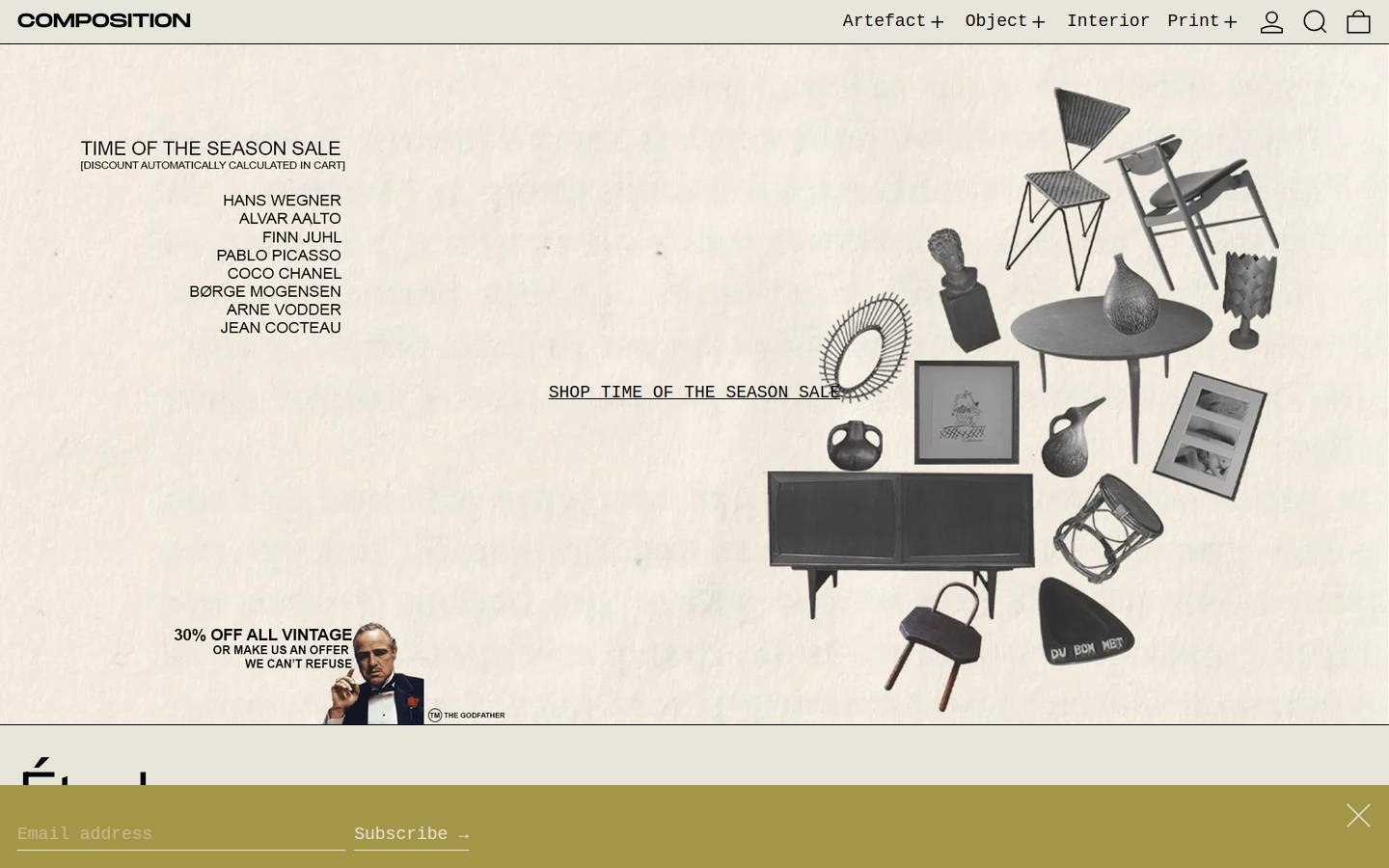 compositionbyperini.com homepage screenshot