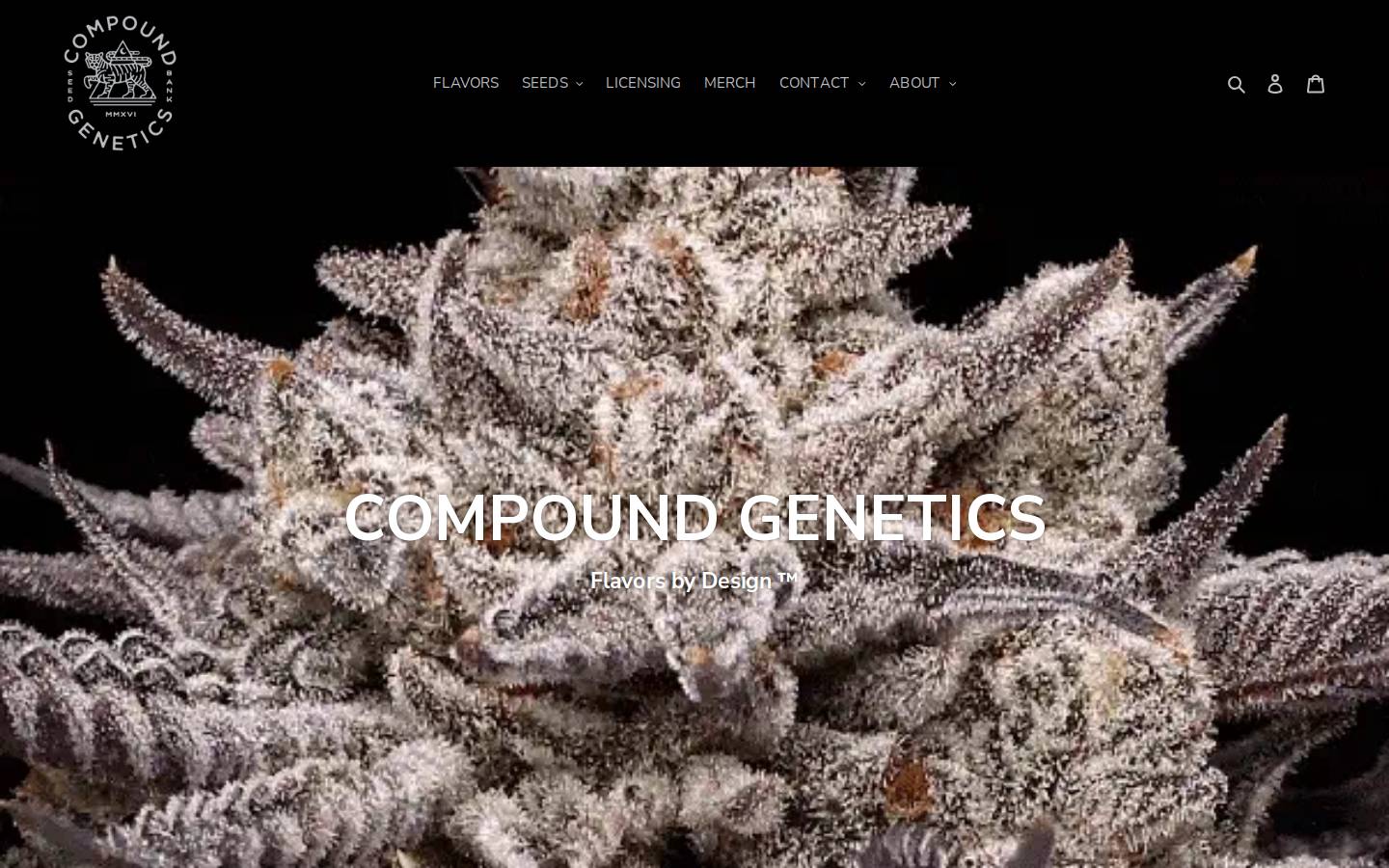 compound-genetics.com homepage screenshot