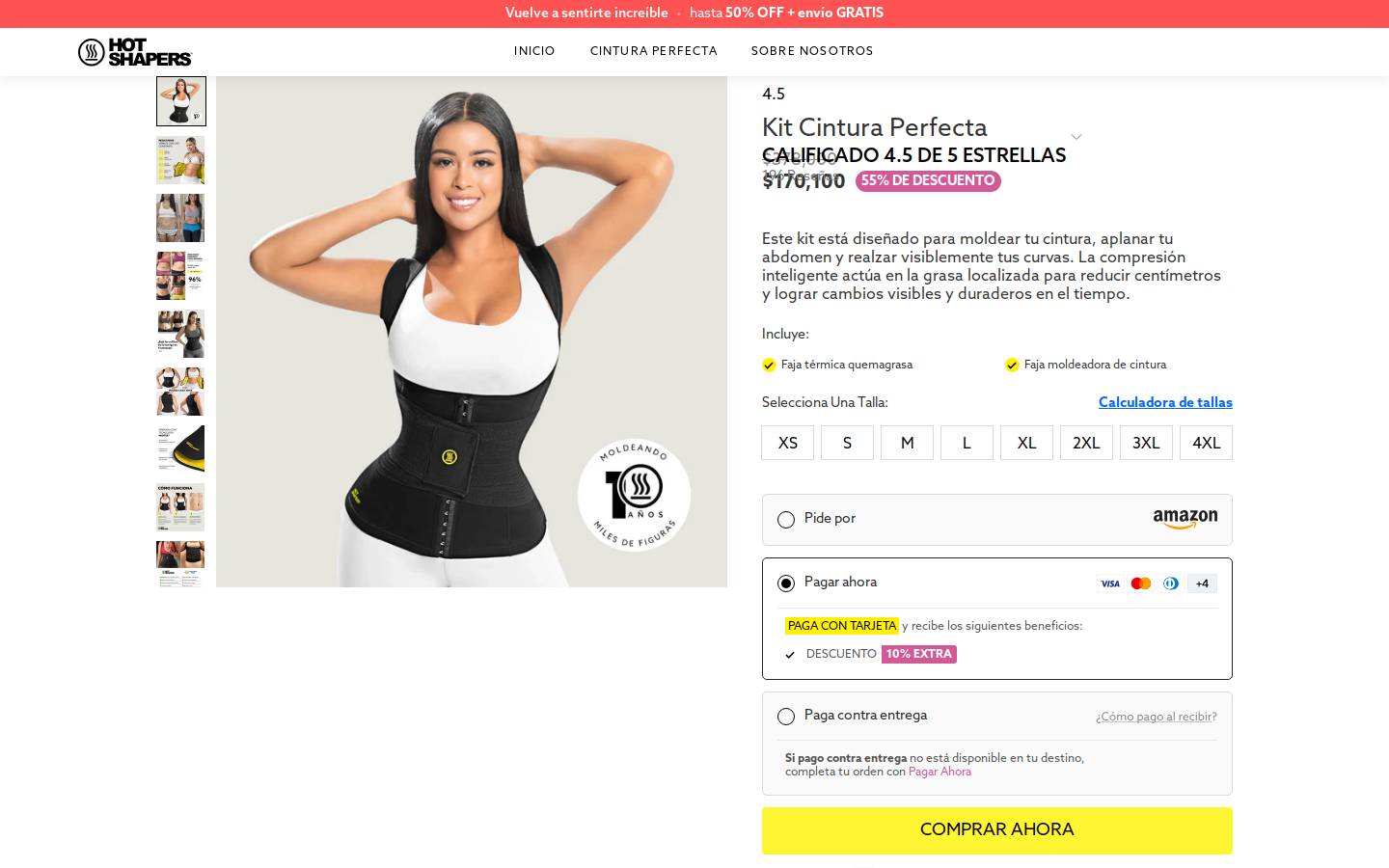 comprahotshapers.com homepage screenshot