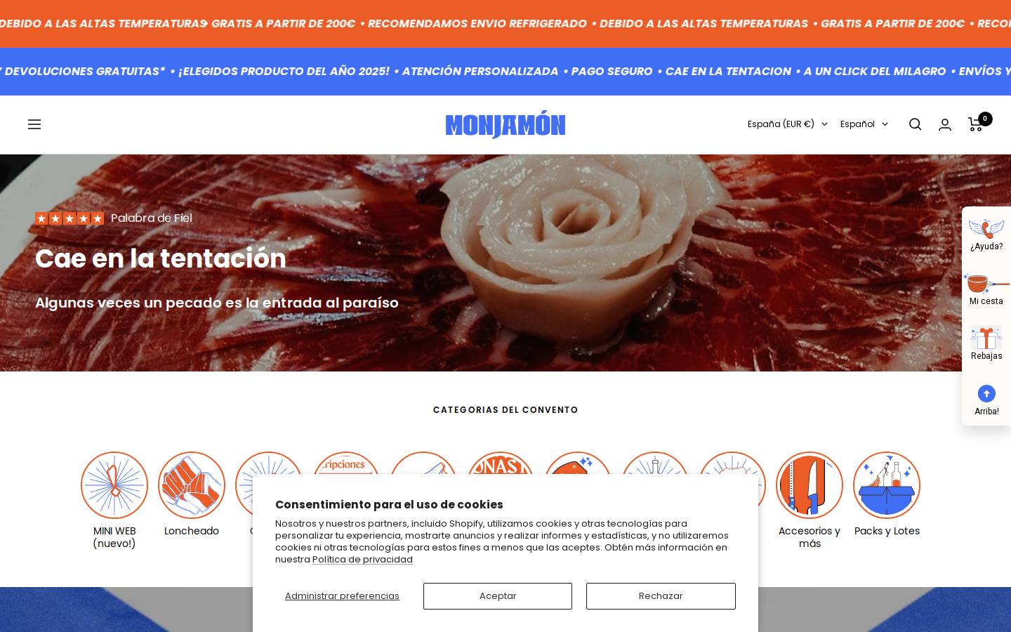 compraiberico.com homepage screenshot