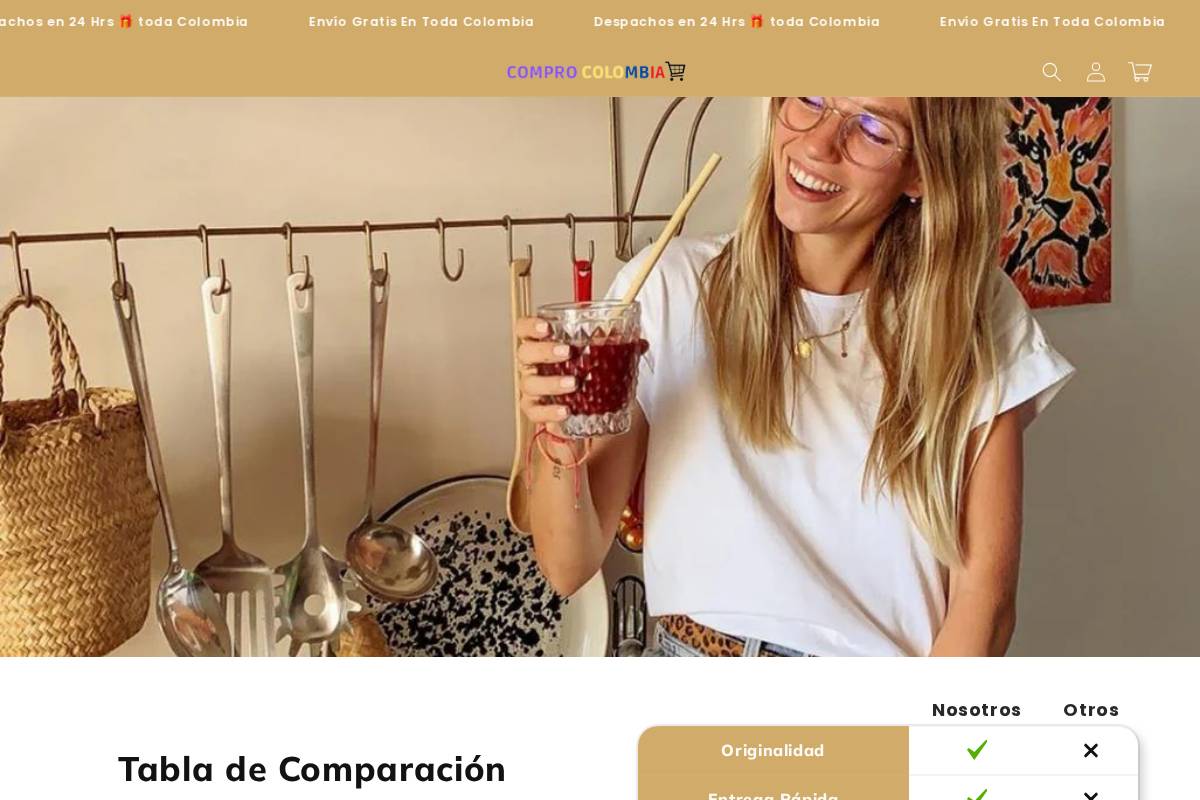 compro-colombia.com homepage screenshot