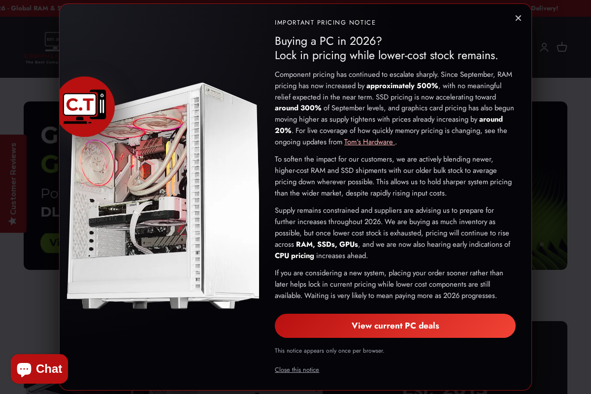 Compulsion Tech homepage screenshot