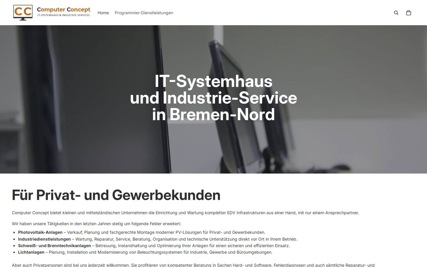 computer-concept.de homepage screenshot