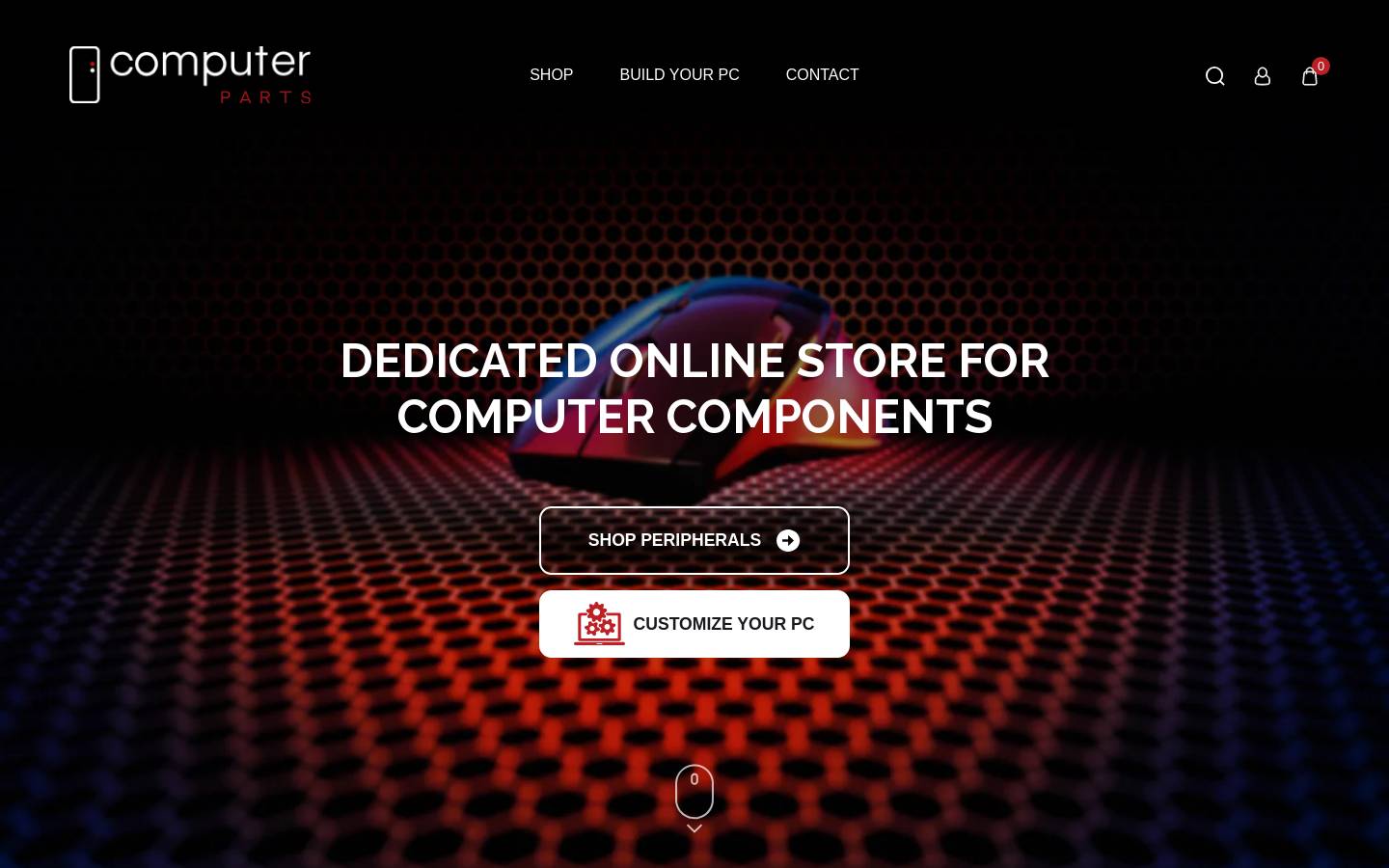 computerparts.net.au homepage screenshot