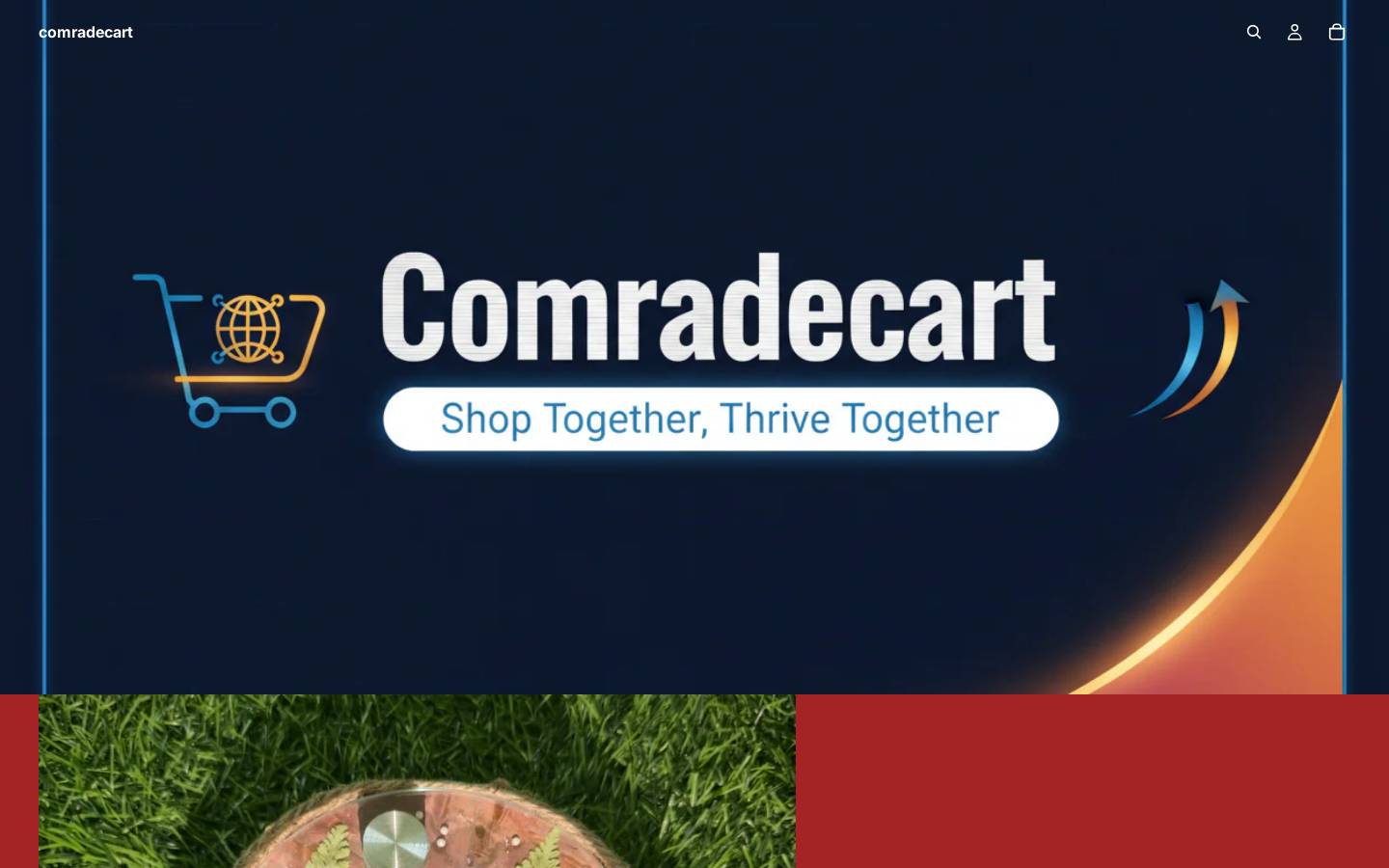 comradecart.com homepage screenshot
