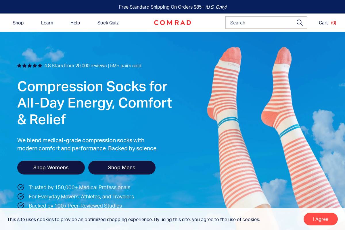 COMRAD homepage screenshot