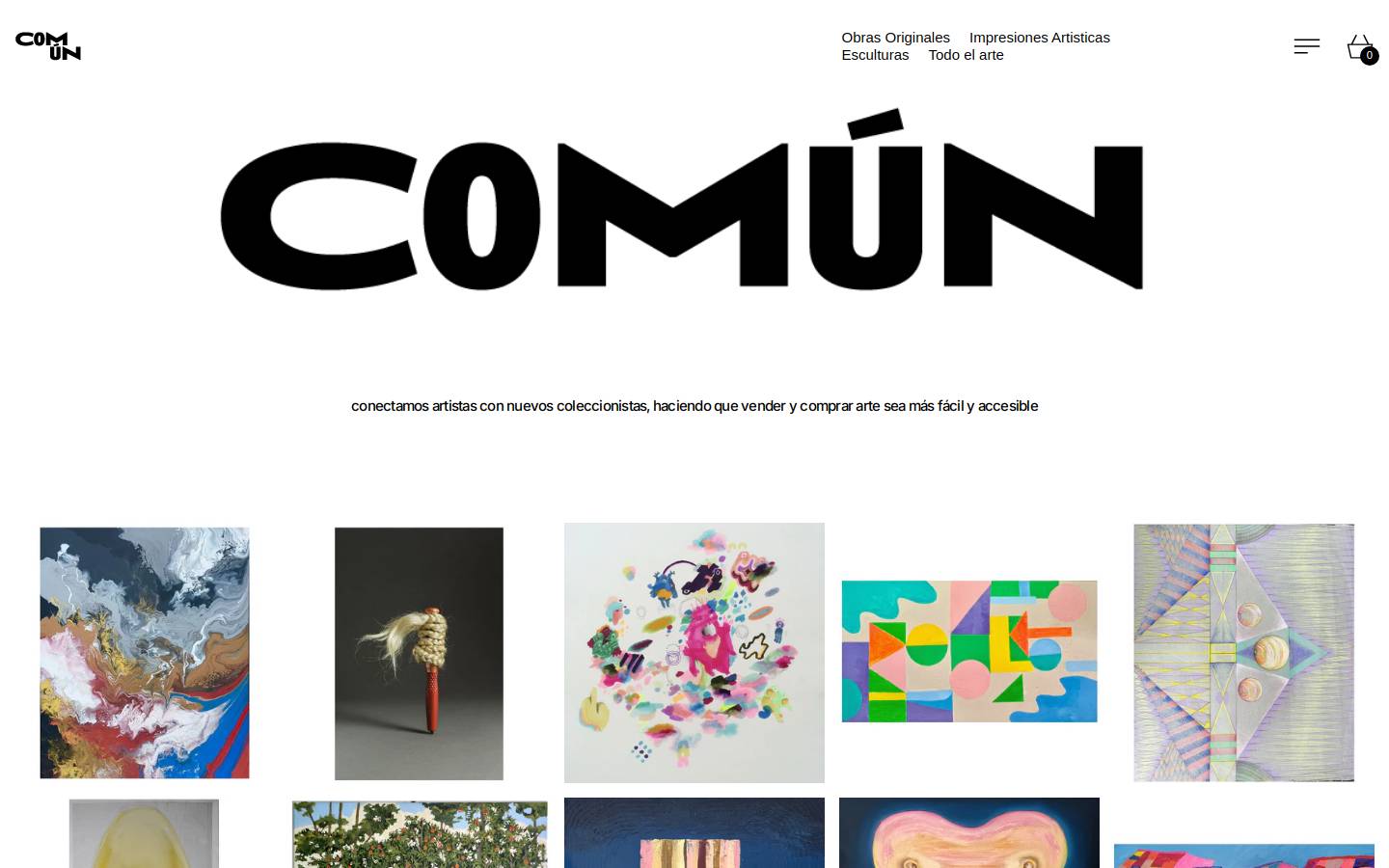 comun.art homepage screenshot