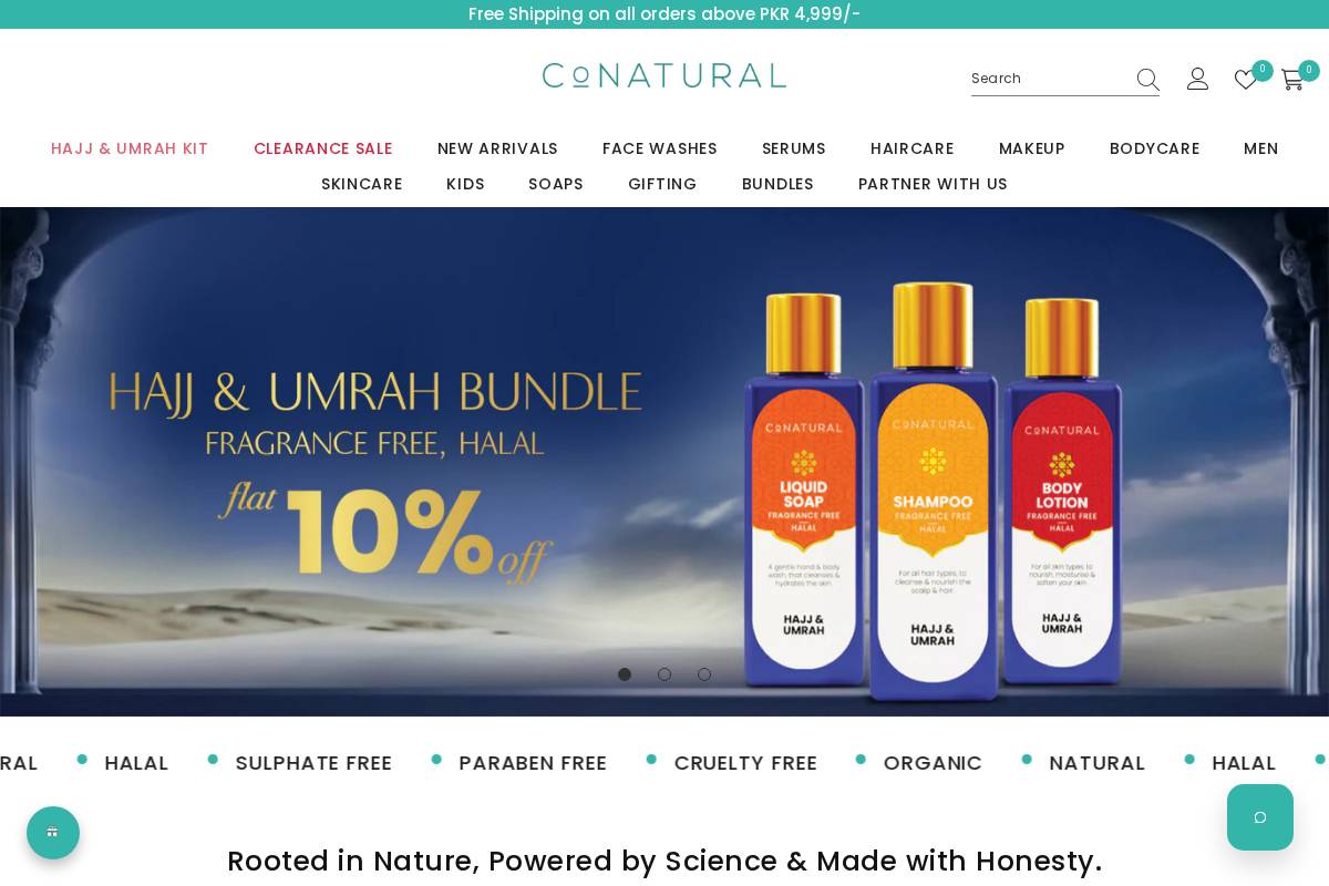 conaturalintl.com homepage screenshot