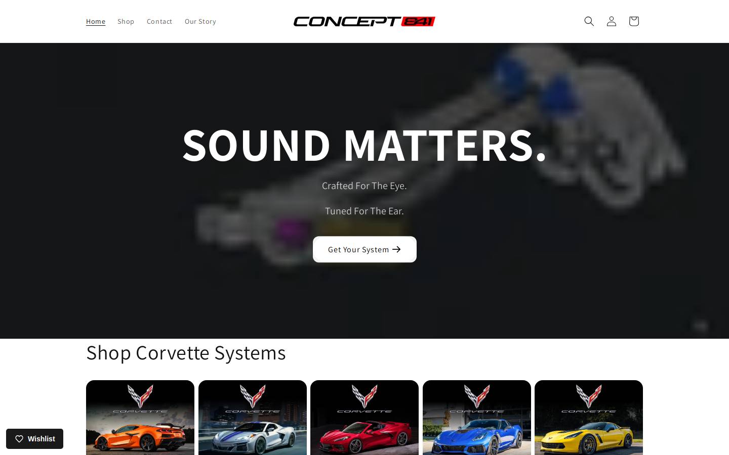 concept841.com homepage screenshot