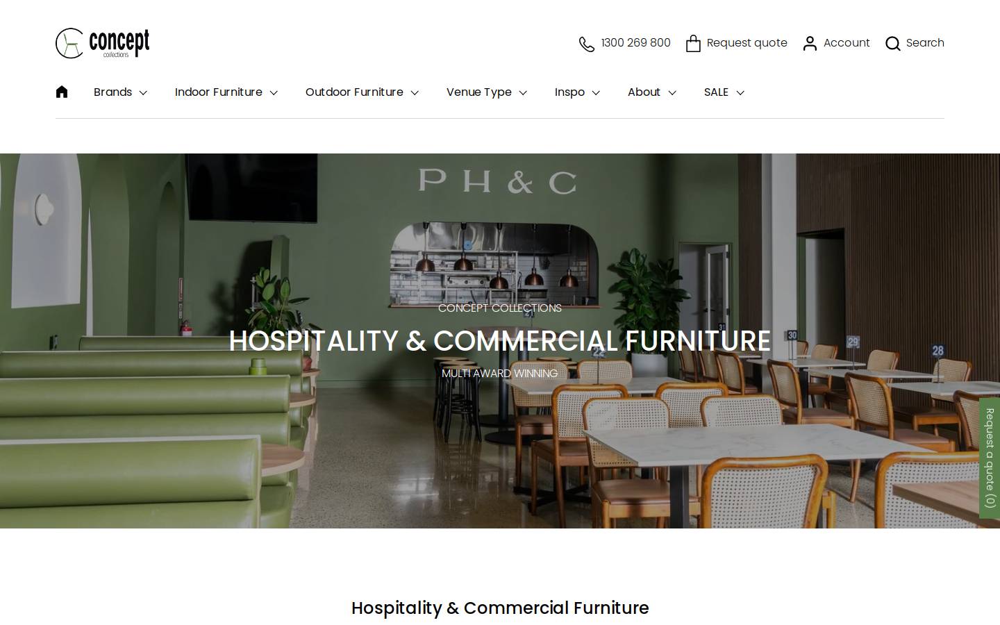 conceptcollections.au homepage screenshot