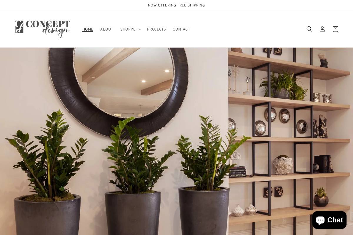 conceptdesignoc.com homepage screenshot