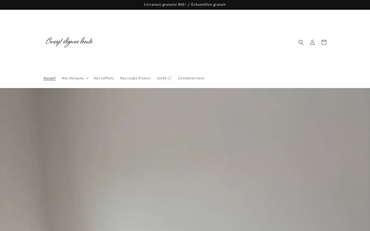 conceptelegancebeaute.ca homepage screenshot
