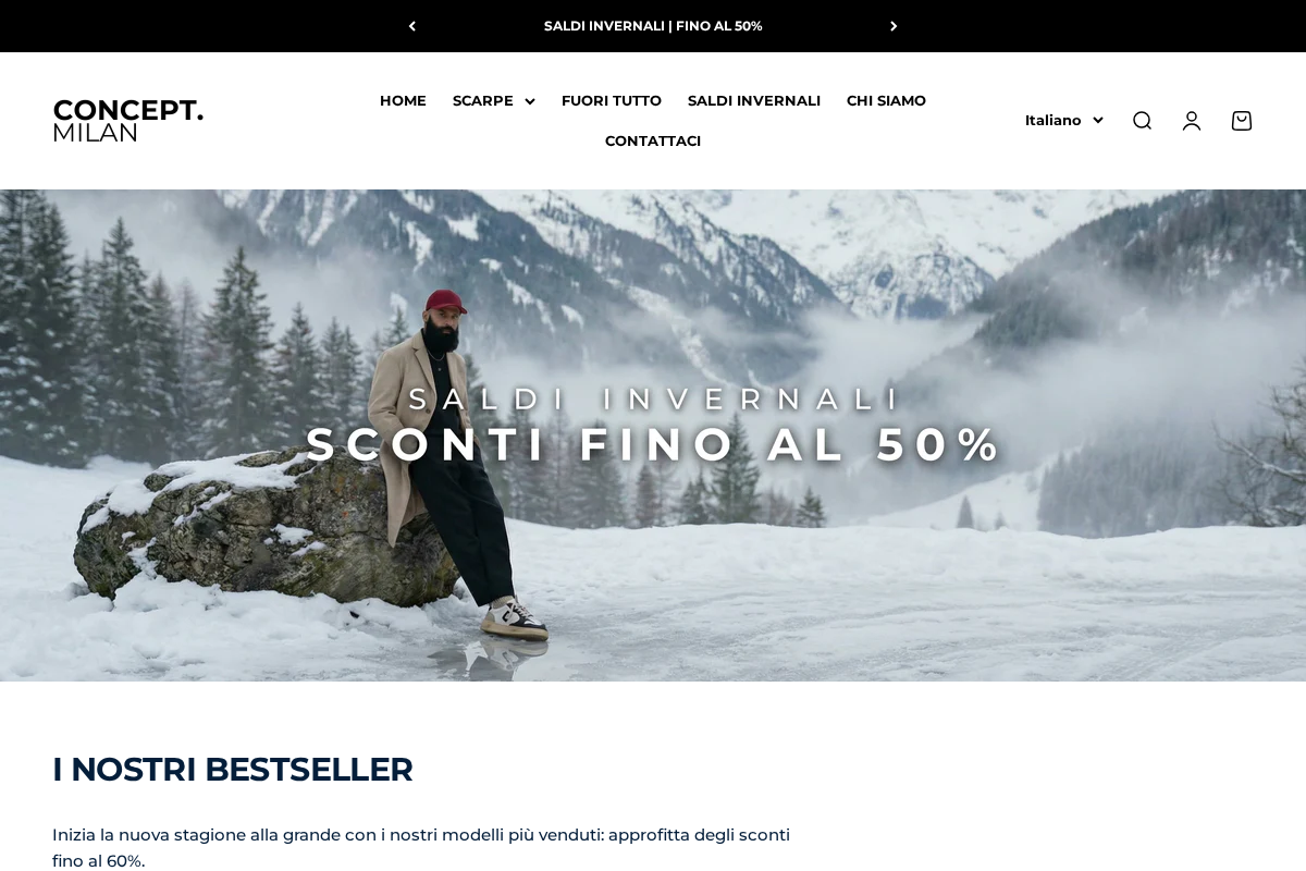 ConceptMilan homepage screenshot