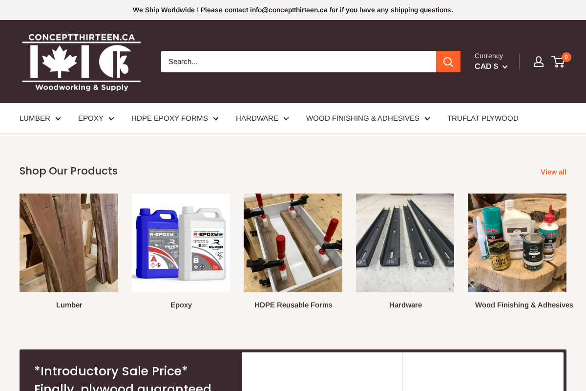Concept Thirteen homepage screenshot