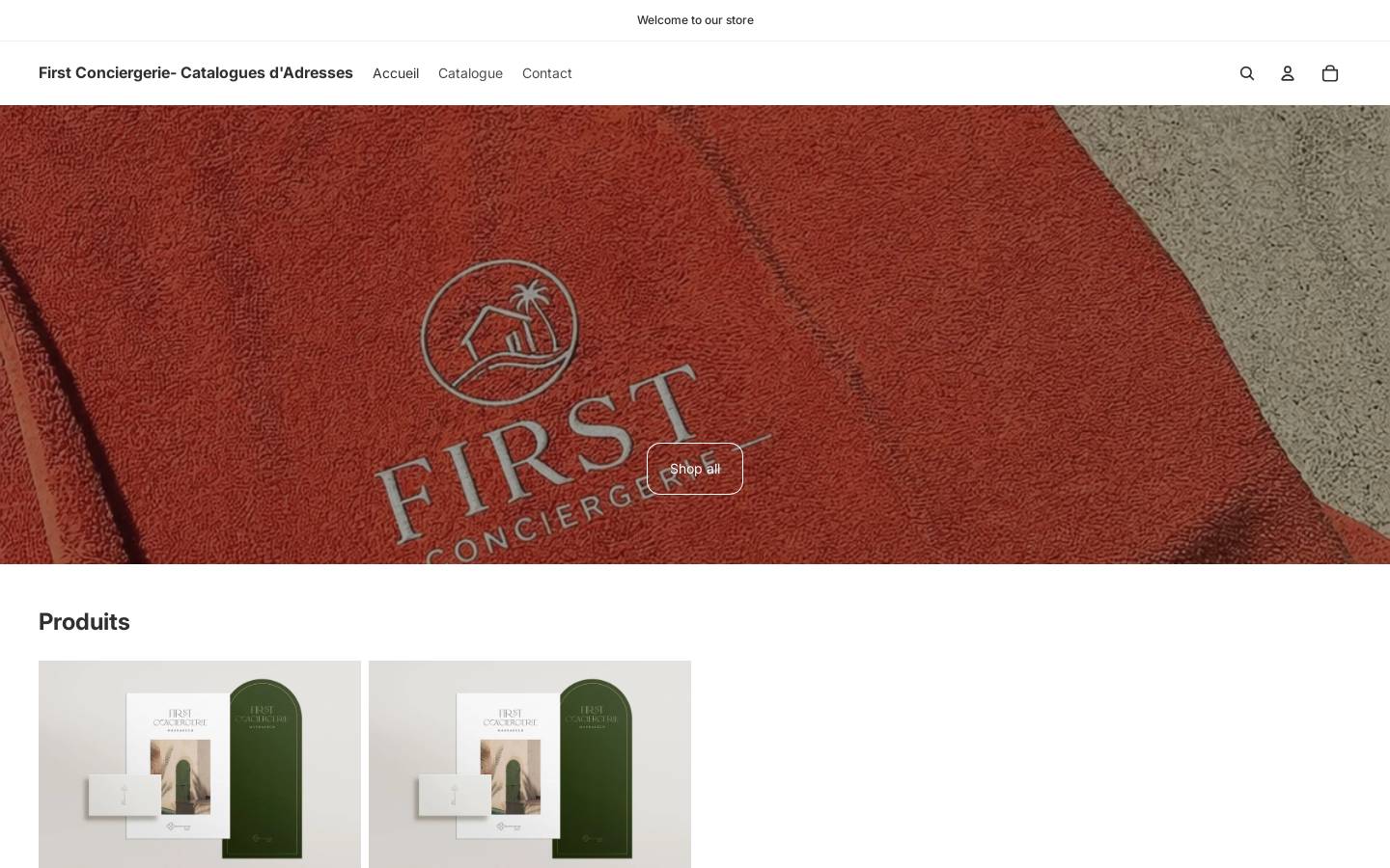 conciergerie-first.com homepage screenshot
