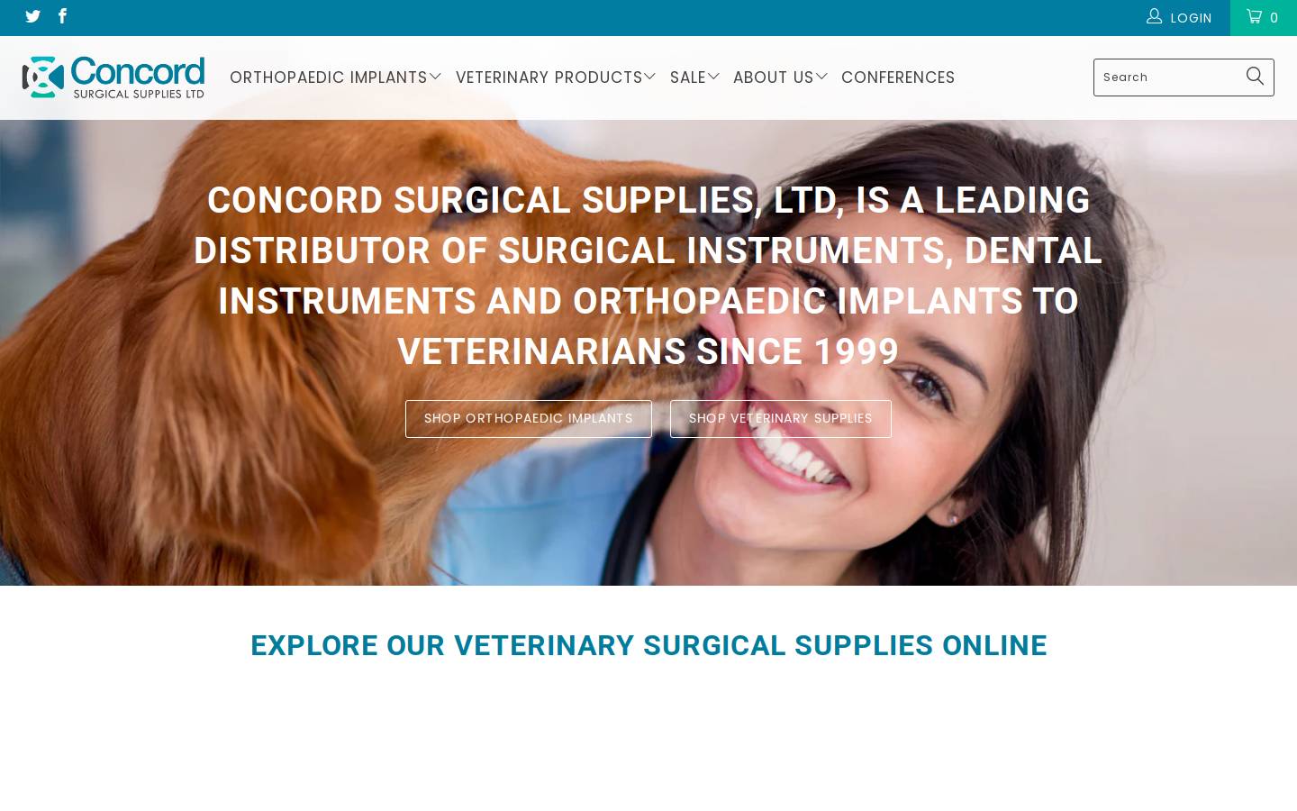 concord-surgical.com homepage screenshot