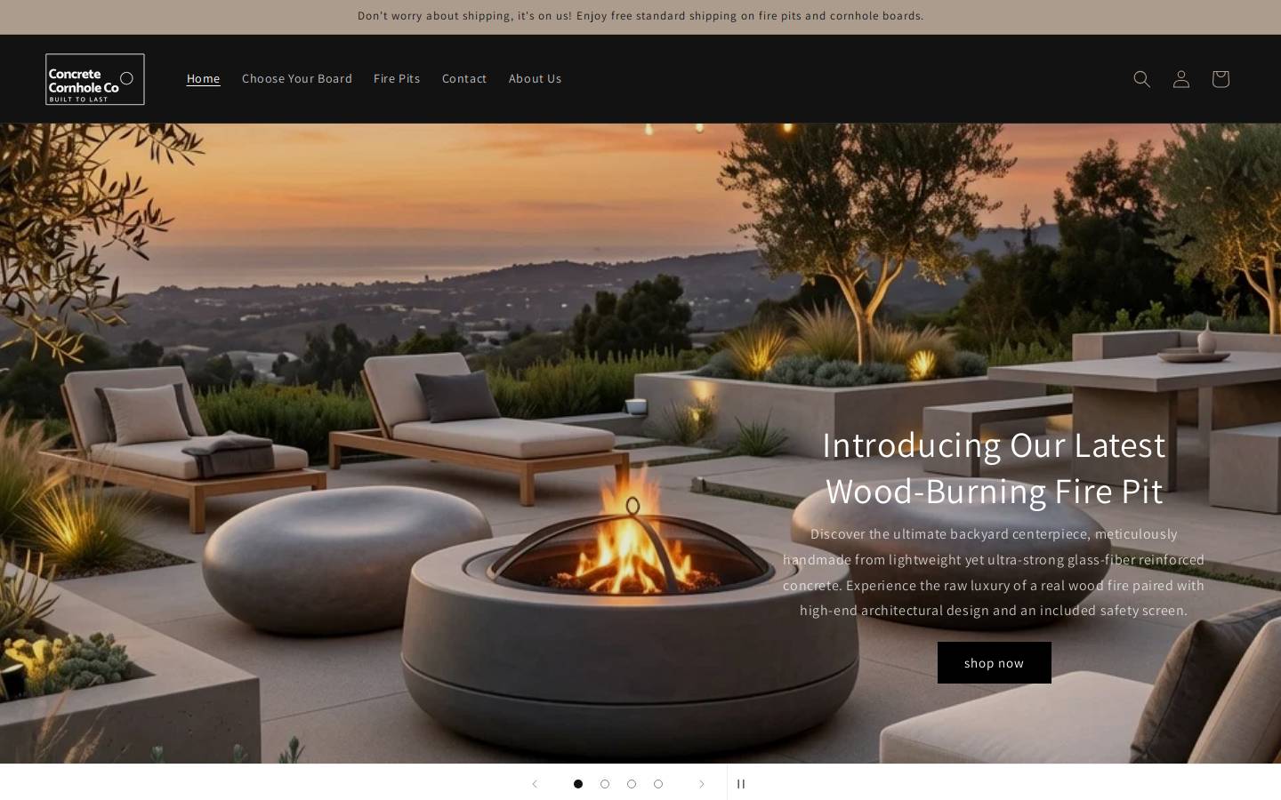 concretecornholio.com homepage screenshot