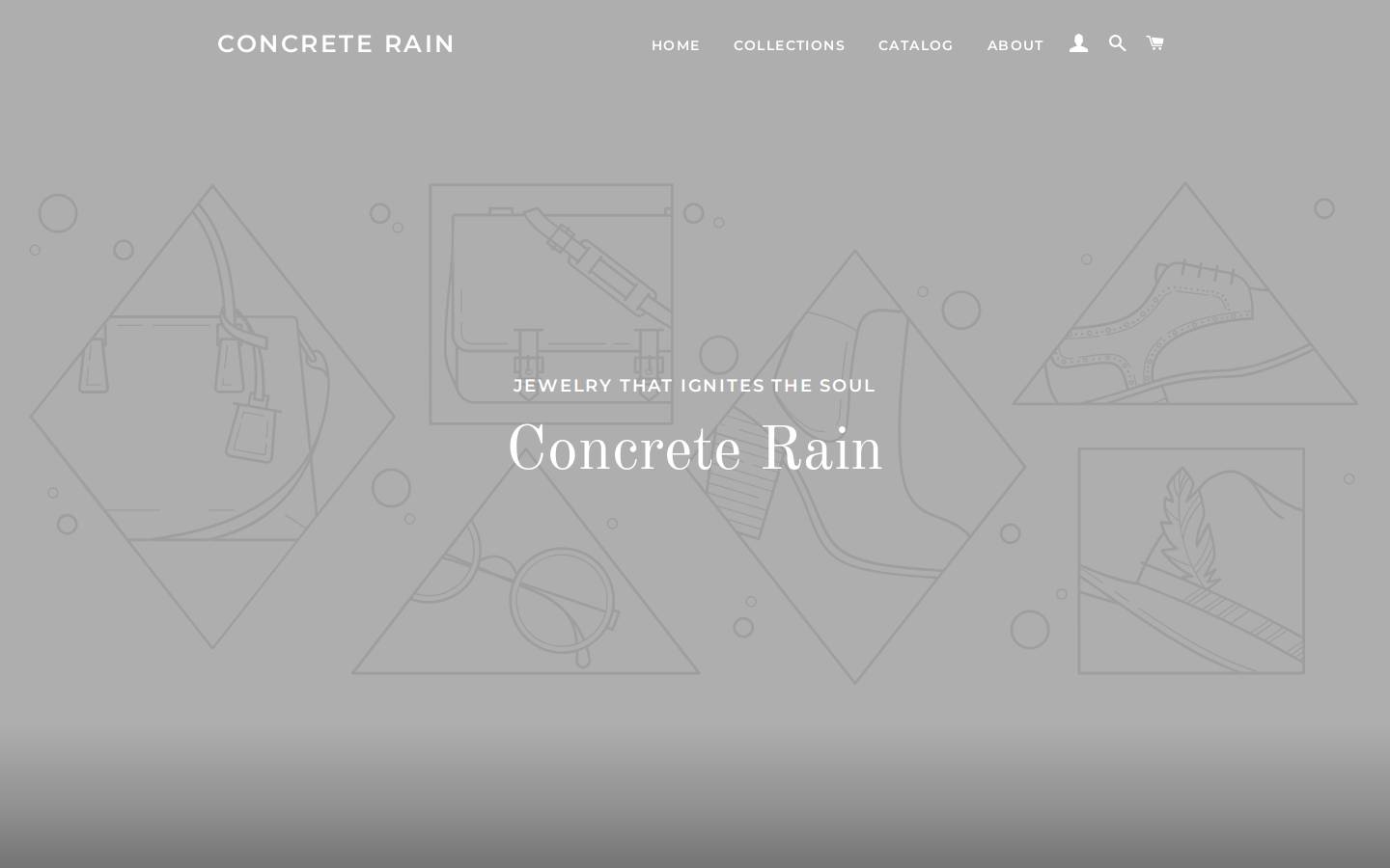 concreterain.com homepage screenshot