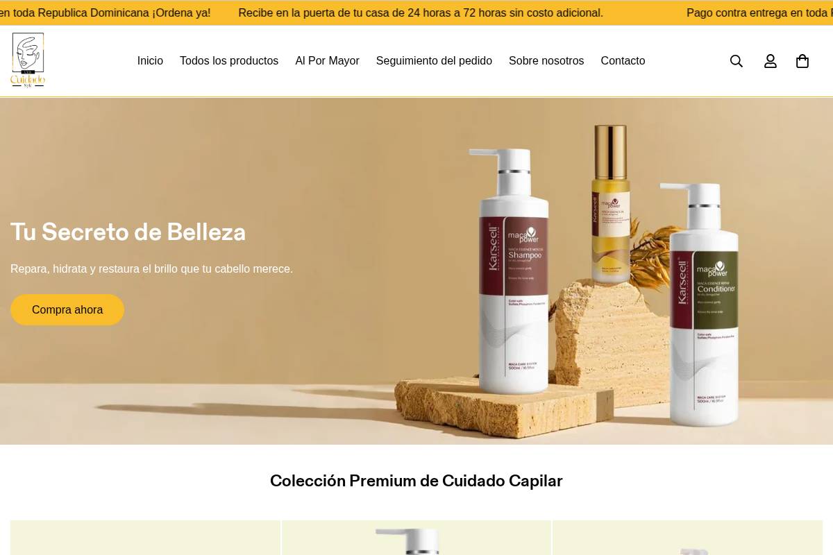 concuidadostyle.com homepage screenshot