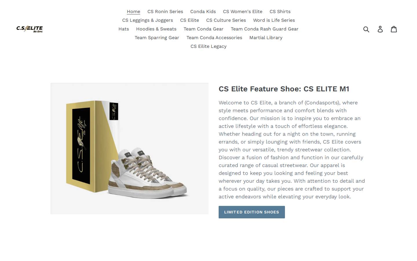 condasports.com homepage screenshot