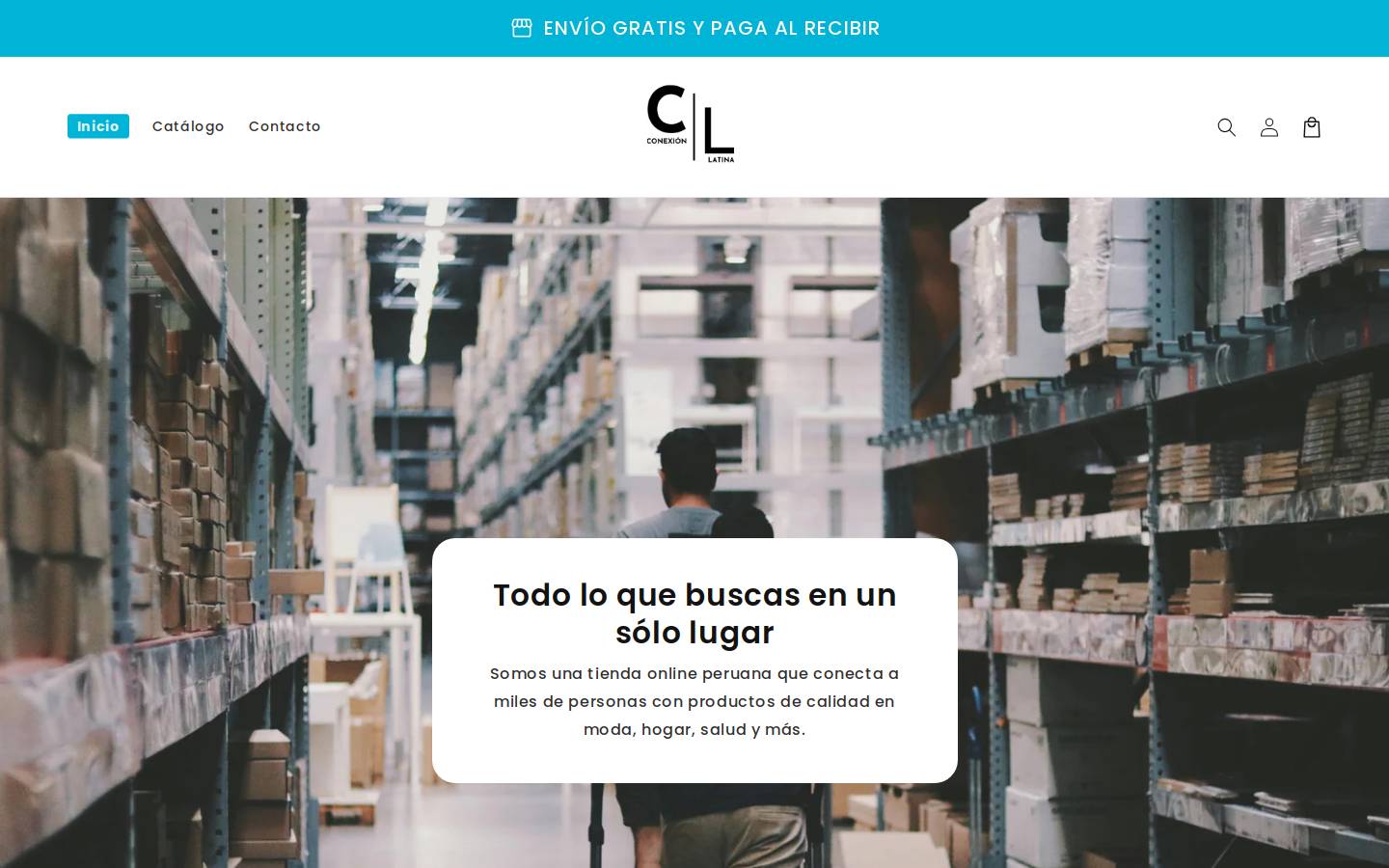 conexionlatina.online homepage screenshot