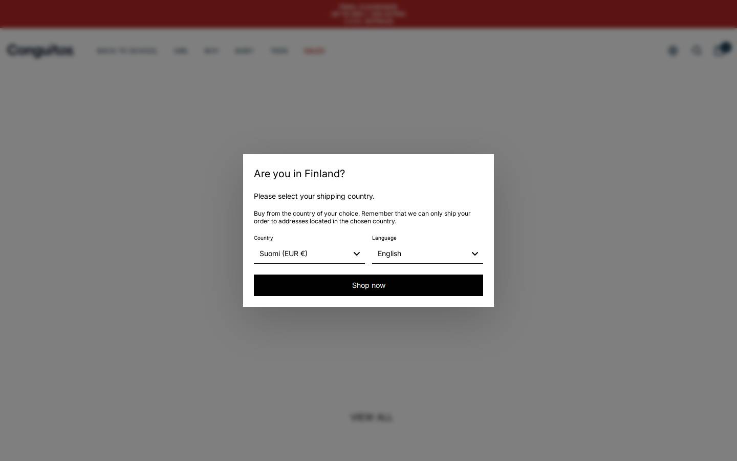 Conguitos homepage screenshot