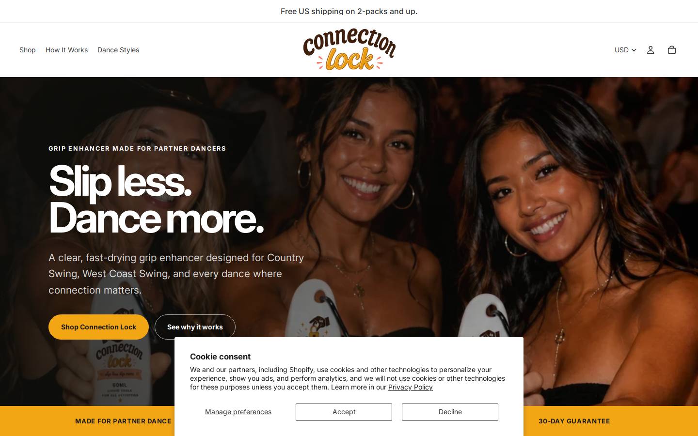 connectionlock.com homepage screenshot