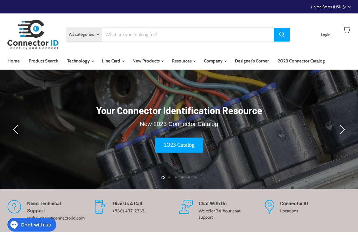 Connector ID homepage screenshot
