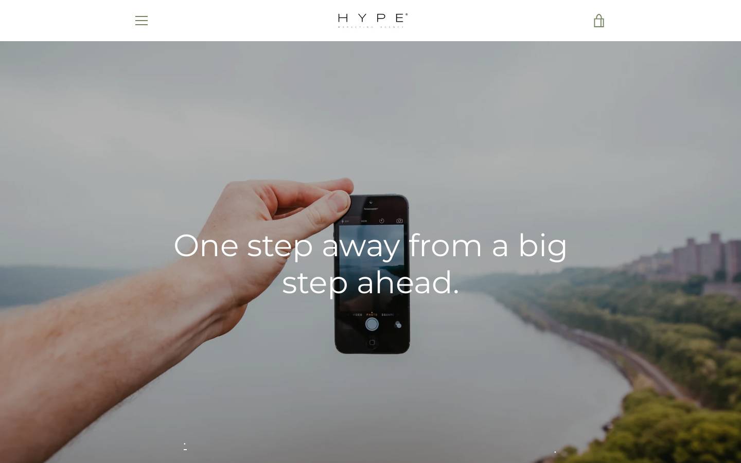 connectwithhype.com homepage screenshot