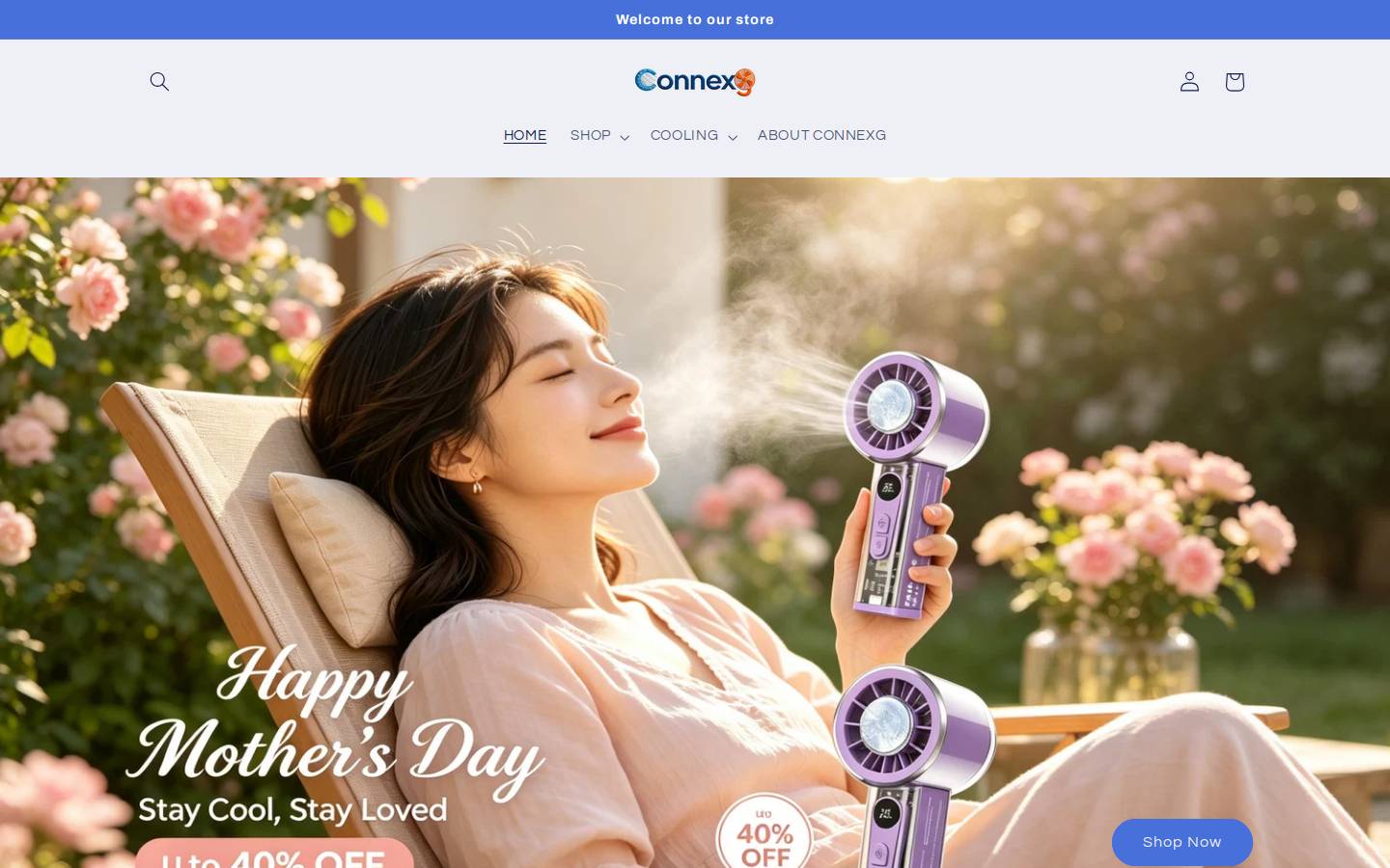 connexg.com homepage screenshot