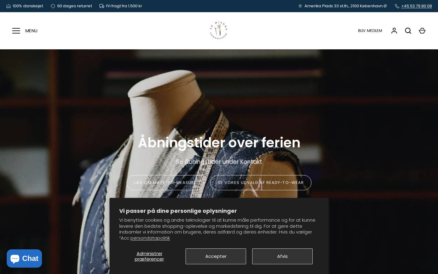 Connoisseur Cph homepage screenshot