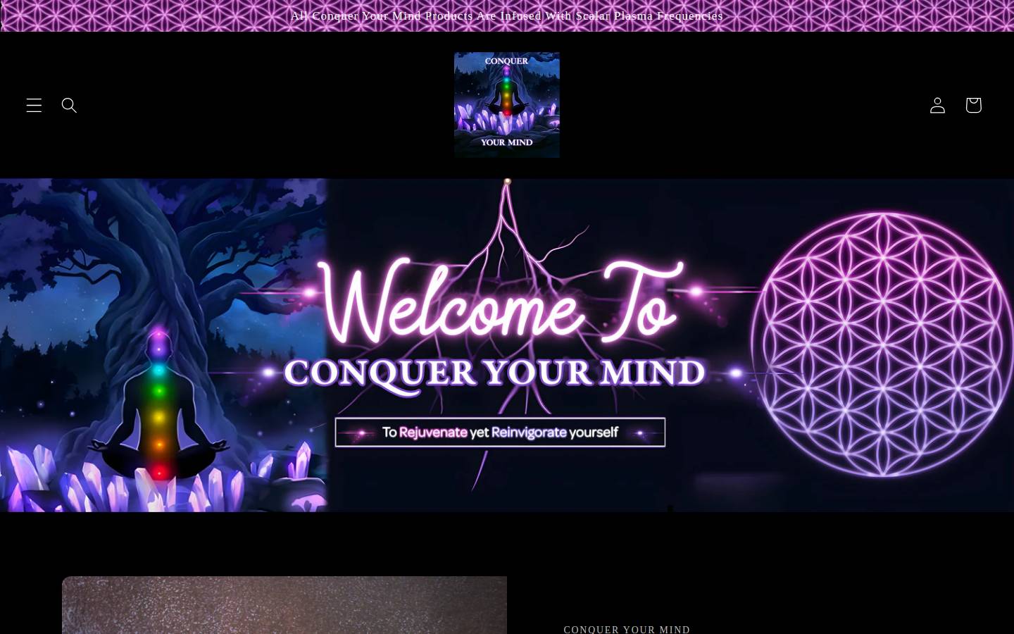conqueryourmind.com homepage screenshot