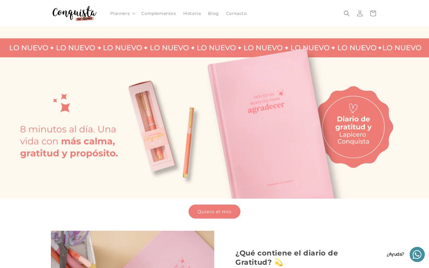 conquistatussuenos.com homepage screenshot