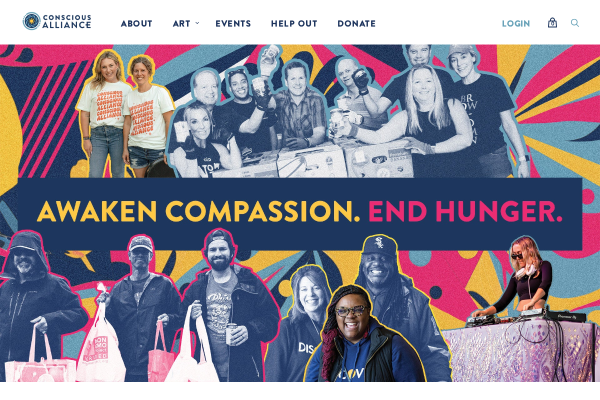 Conscious Alliance homepage screenshot