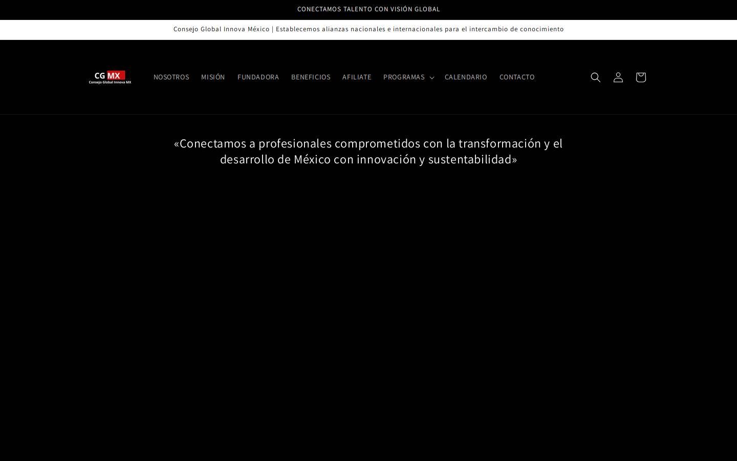 consejoglobalinnovamexico.com homepage screenshot