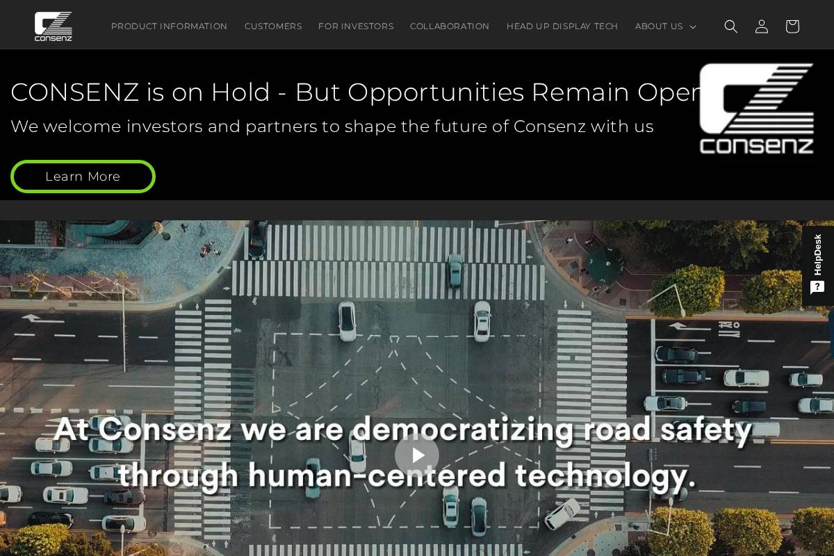 consenz.co homepage screenshot