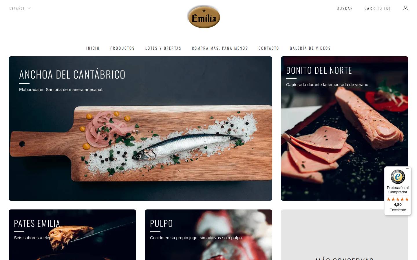 conservasemilia.com homepage screenshot