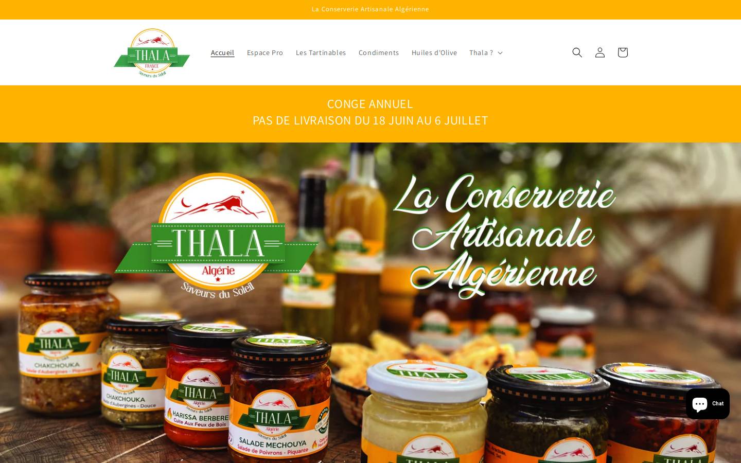 conserveriethala.com homepage screenshot