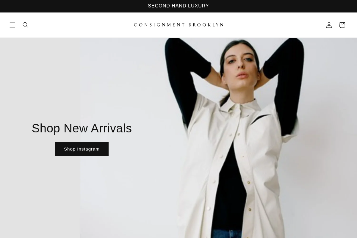 consignmentbrooklyn.com homepage screenshot