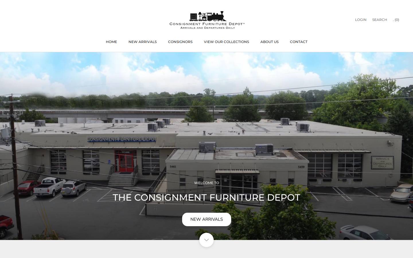 consignmentfurnituredepot.com homepage screenshot