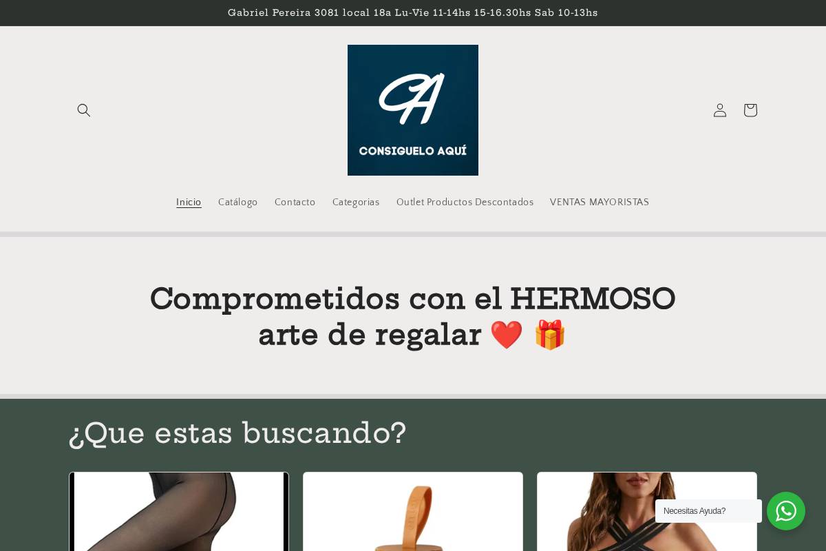 consigueloaquiuy.com homepage screenshot