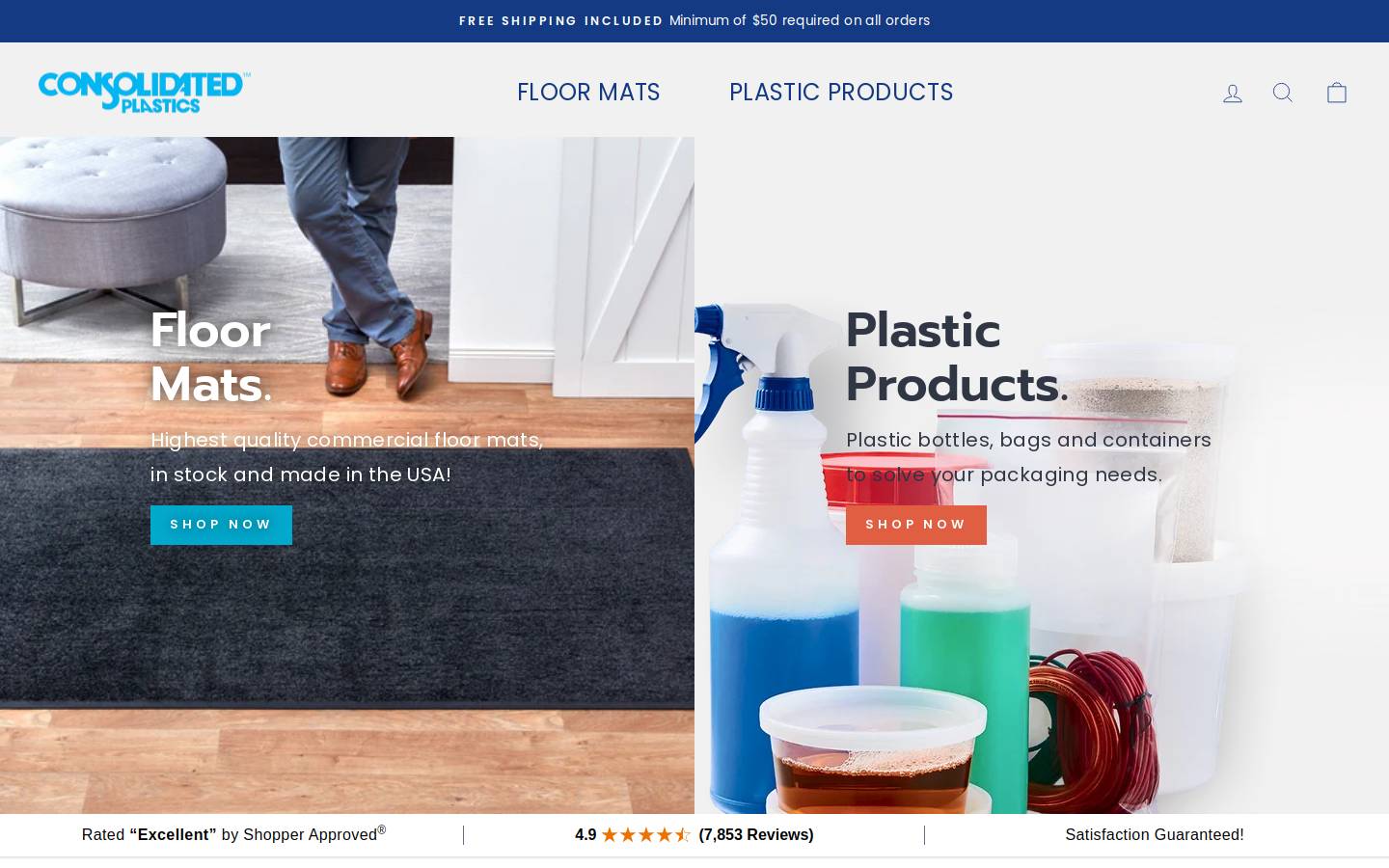 ConsolidatedPlastics homepage screenshot