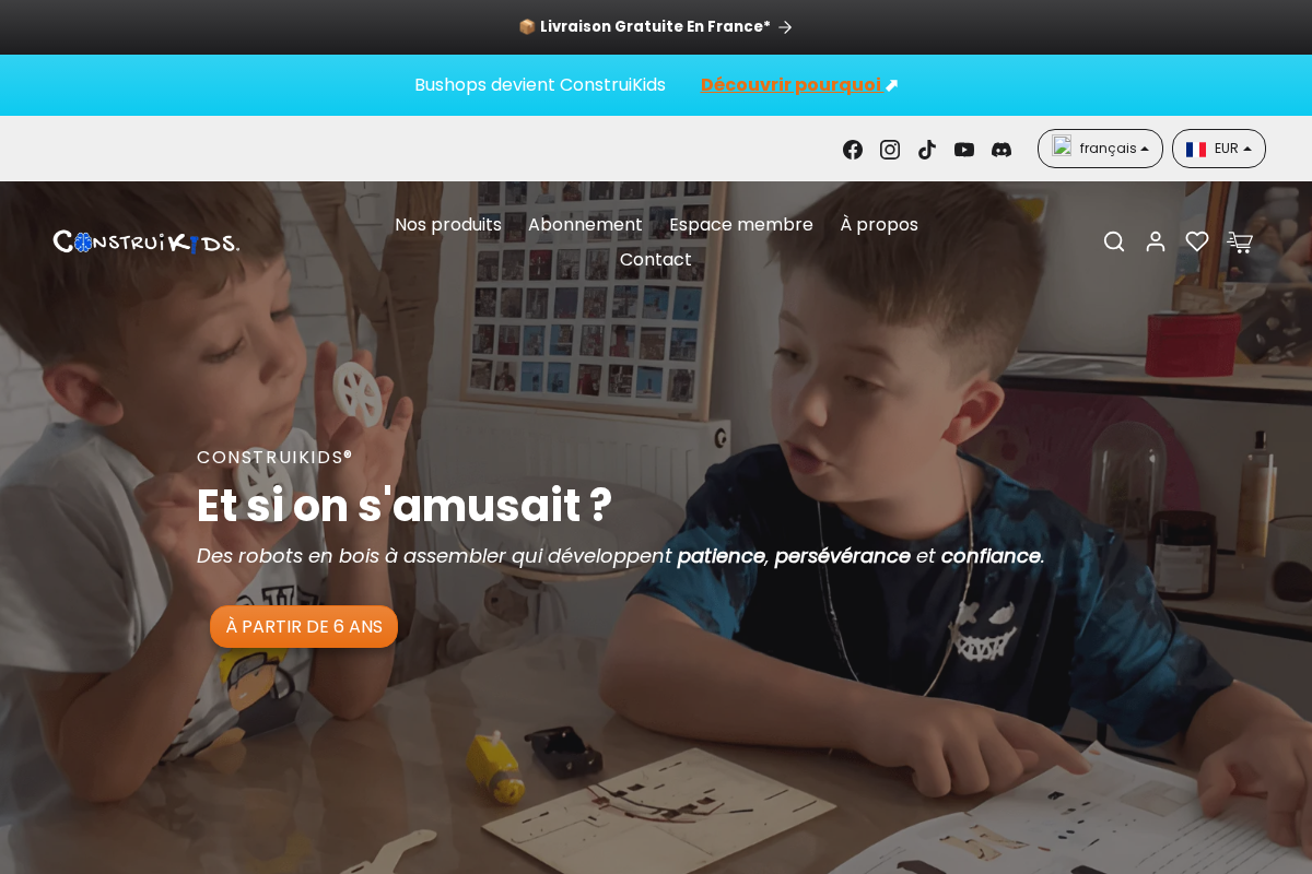 construikids.fr homepage screenshot