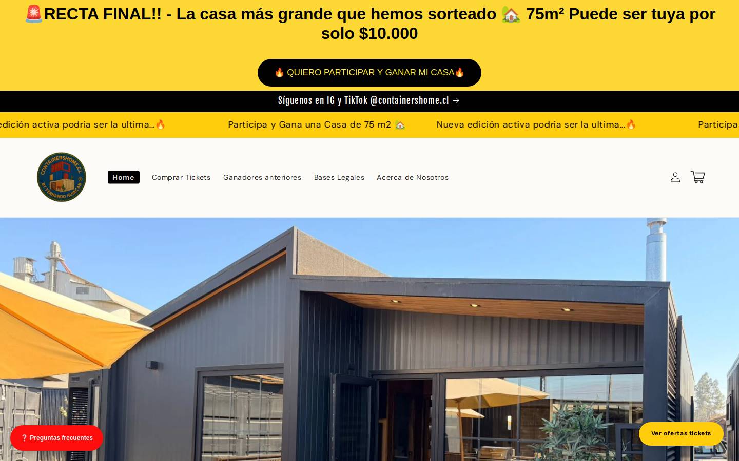 containershome.cl homepage screenshot