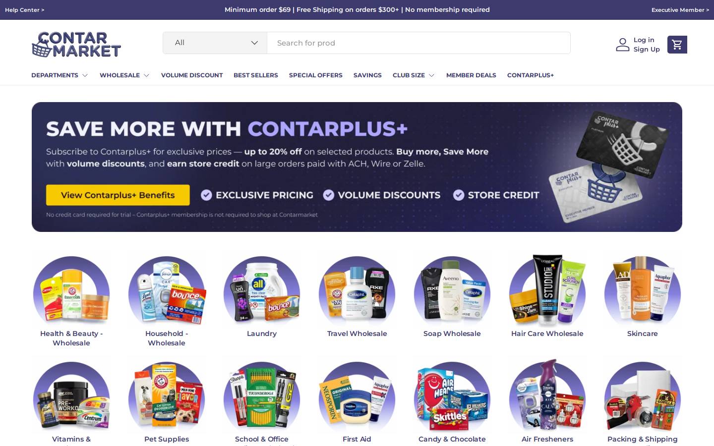 CONTARMARKET homepage screenshot