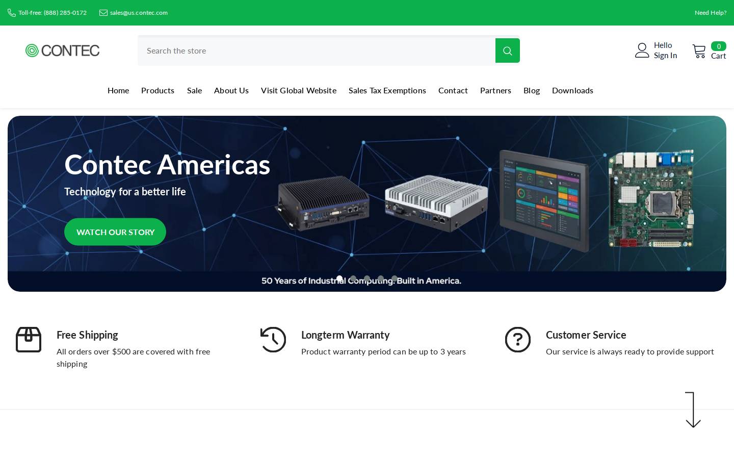 contecamericas.com homepage screenshot