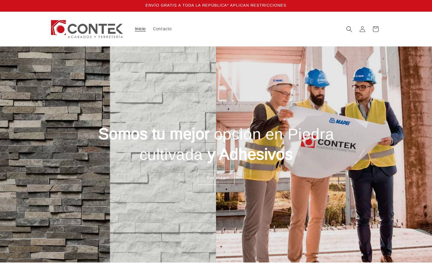 contek.com.mx homepage screenshot
