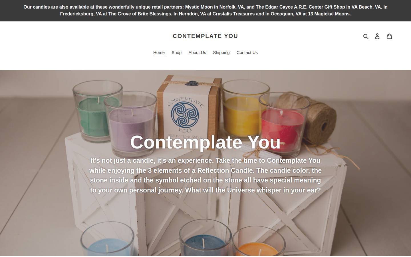 contemplateyou.com homepage screenshot