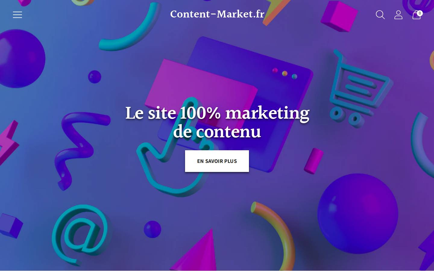 content-market.fr homepage screenshot