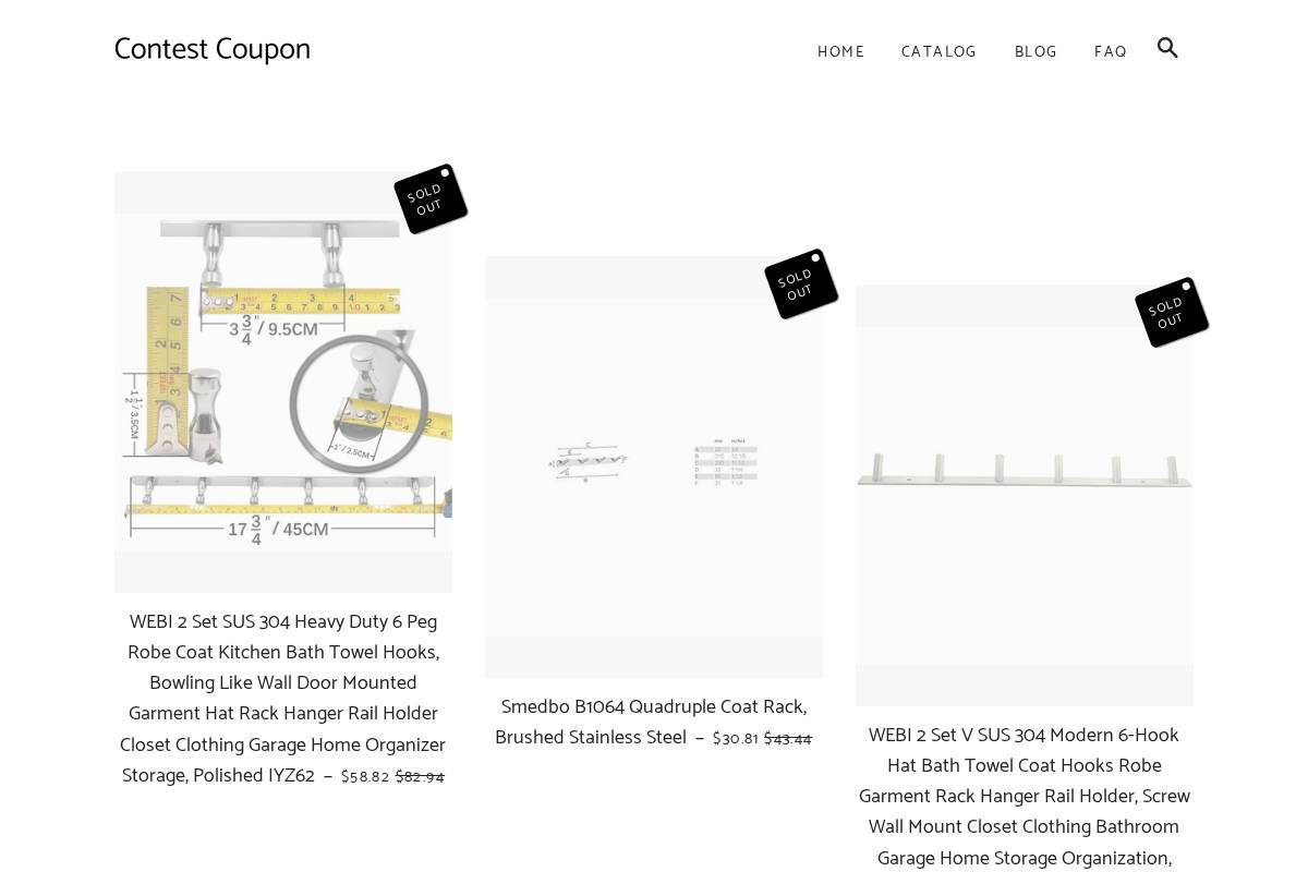 contestcoupon.com homepage screenshot
